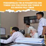 UKPBJ Kota Palu melakukan pendampingan penginputan non tender dan pencatatan non tender di OPD