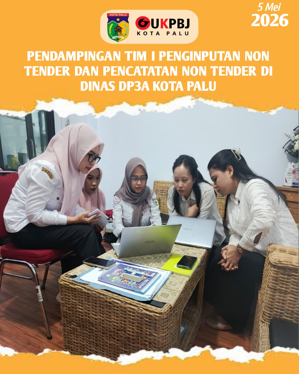 Pendampingan penginputan aplikasi INAPROC SPSE